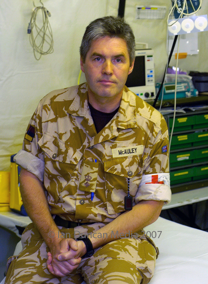 ARMY MEDIC... Lt Col John McAuley...