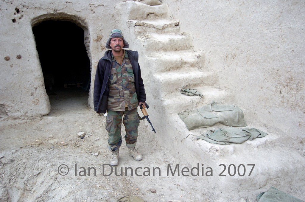 OUTPOST... An ANA soldier at patrol Base Oscar 4-4 in Helmand province, Afghanistan...