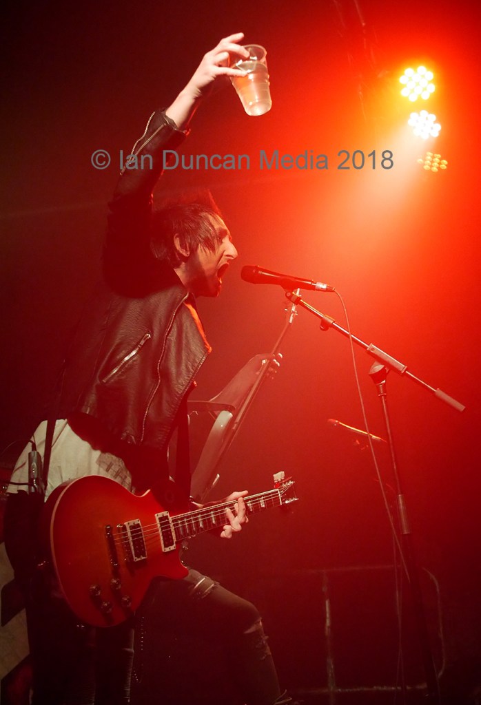 CHEERS... Frontman Andrew Roze at the Brickyard in Carlisle...
