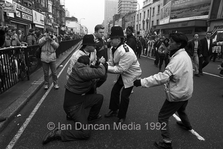 PROTEST... March to commemorate the 20th anniversary of Bloody Sunday in London... This shot was used for the news category for my course portfolio...