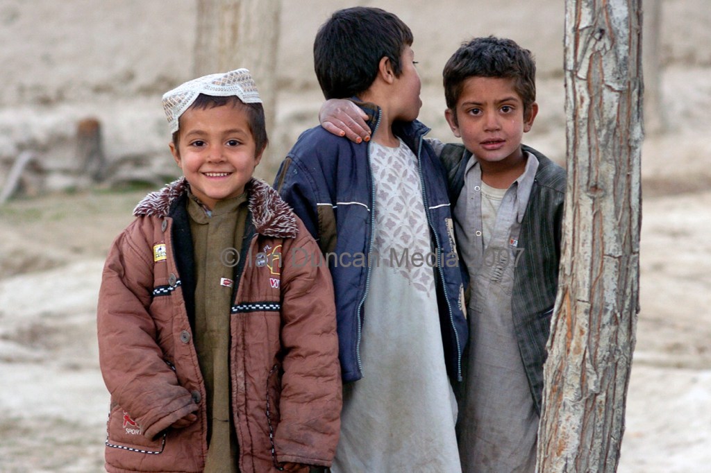 KIDS... Local kids in Masa Qala in Helmand province in Helmand province, Afghanistan...