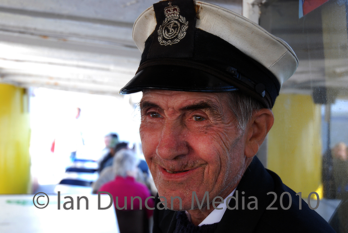 HONORARY CAPTAIN... 80-year-old Donald Woolley...