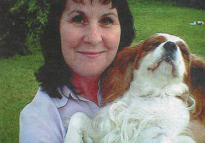 MISSING... Margaret Nawrockyi, with pet dog Astrid before she disappeared...