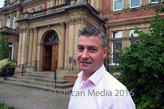 SPEAKING OUT... Kevin Beaty wants colleagues on Eden Council to oppose any plans for a flyover at Penrith...