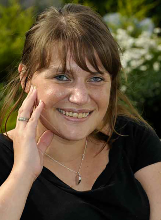 RECOVERY... Jodie Allen almost three months after her life-saving double transplant operation...