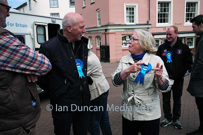 CAMPAIGN... Conservative candidate John Stevenson in Carlisle city centre...
