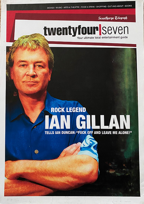 TWENTY FOUR SEVEN COVER... The spoof cover of the ents supplement of the Scunthorpe Telegraph...