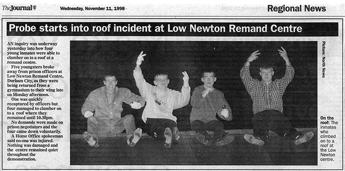 PUBLICATION... The cutting from The Journal newspaper...