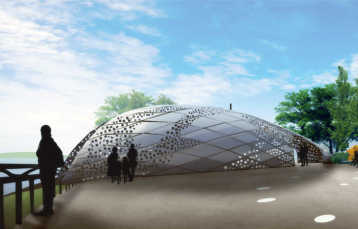 GREEN ENERGY... Artist’s impression by Claire Maclean, of the River Ness hydroelectric scheme...