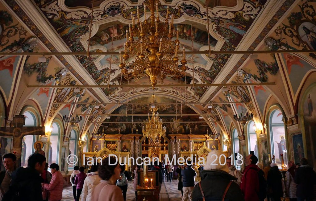INTERIOR... A former refectory in a monastery in Sergiev Posad...