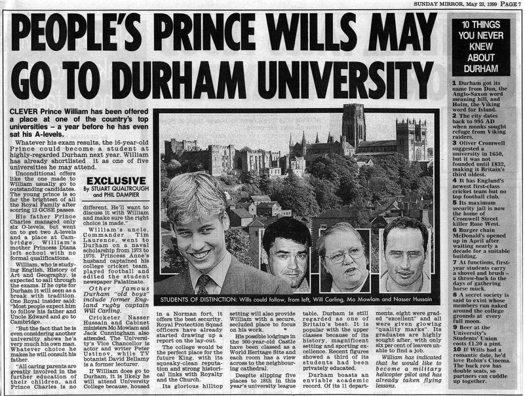 PUBLICATION... From the Sunday Mirror on Sunday, May 3, 1999...