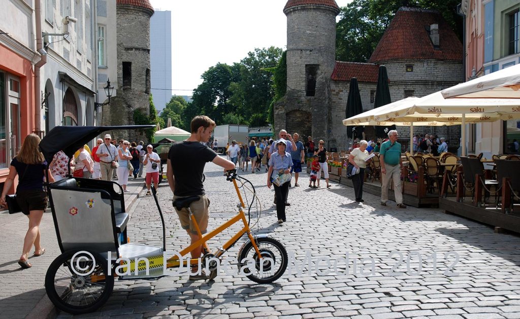 RICKSHAW RIDES... Tallinn in Estonia...