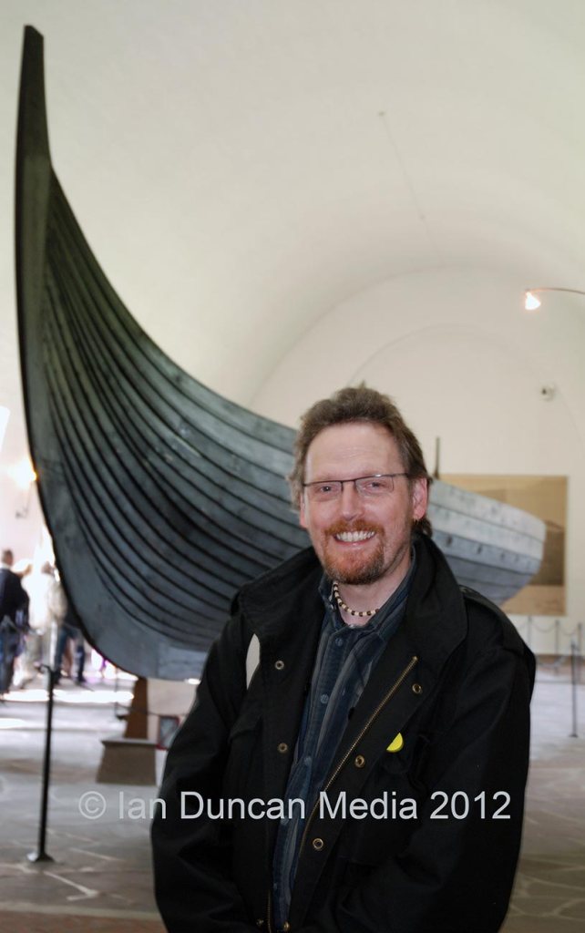 NORWEGIAN EXPLORERS... Ian Duncan at the Viking Ship Museum in Oslo, Norway...