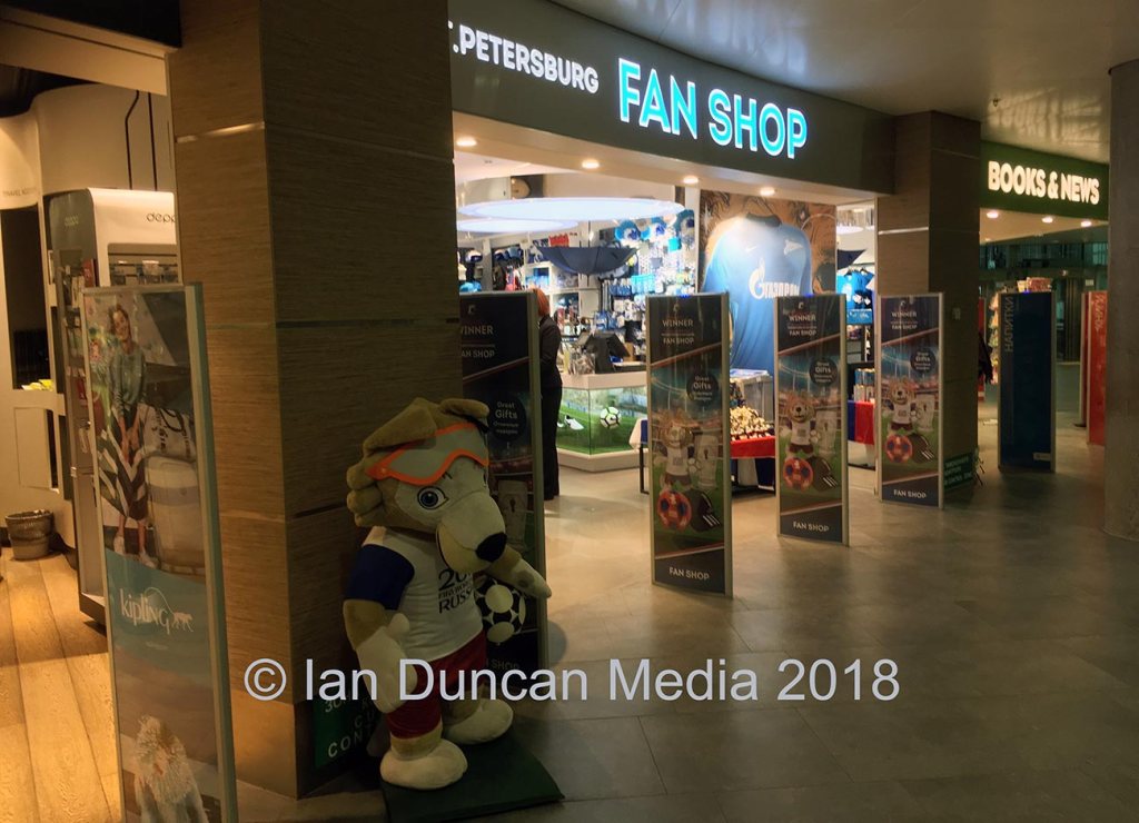 SOUVENIRS... Shop at St Petersburg Airport...