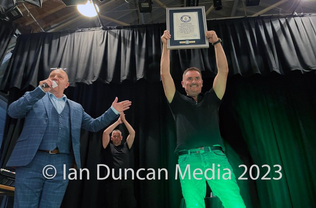 GUINNESS WORLD RECORD... Tommy Mattinson gets recognition for his world titles...