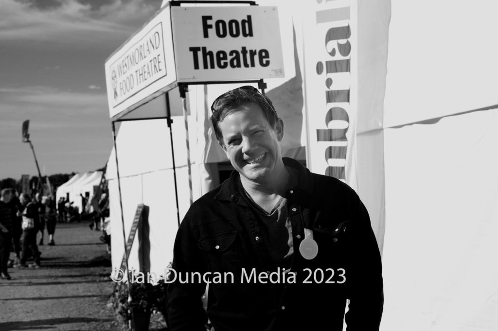CELEBRITY CHEF... Matt Tebbutt, from the BBC's Saturday Kitchen, who was the guest chef at the Westmorland Show...