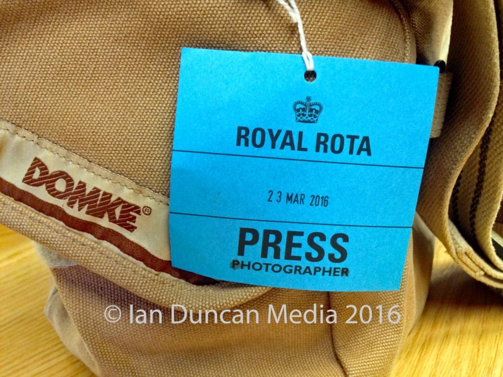 ROYAL ROTA PASS... My Domke F2 camera bag with the pass attached...