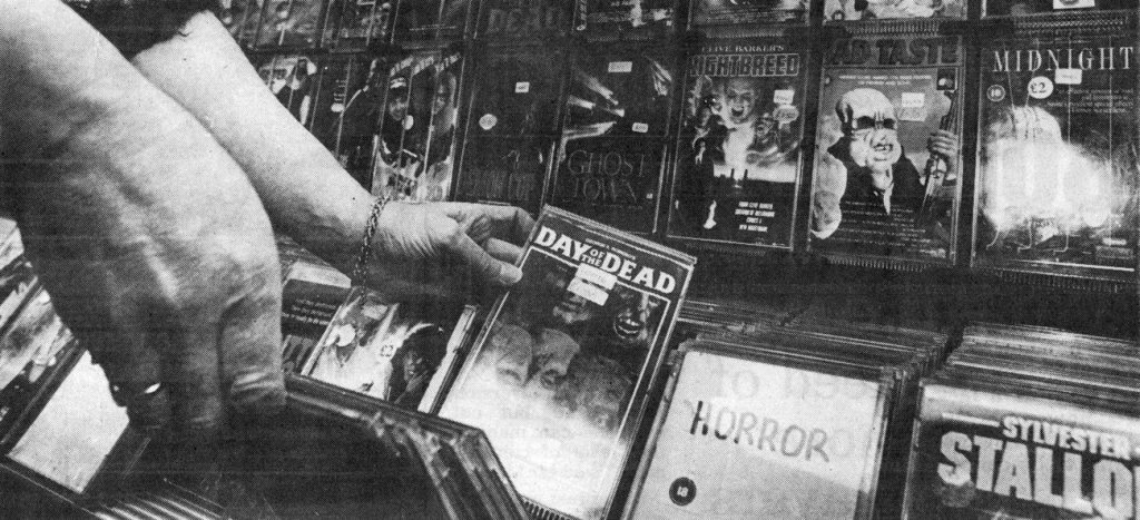 VIDEO NASTY... A selection of videos on offer in Barrow-in-Furness in April 1994...