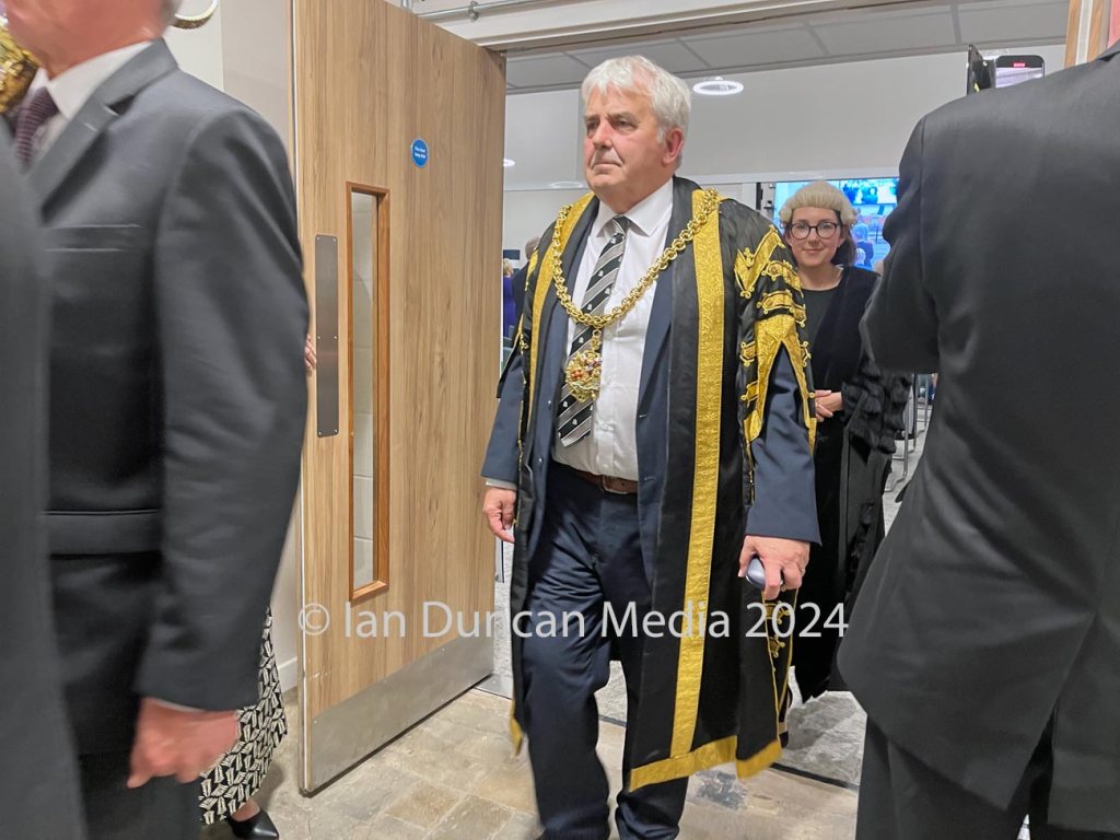 NEW MAYOR... Councillor Chris Southward, who is the Labour councillor for the Denton Holme ward in Carlisle on Cumberland Council, is appointed as the new mayor of the city of Carlisle in the city's Civic Centre...