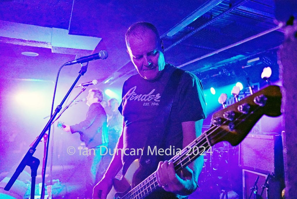 40th ANNIVERSARY TOUR... Ricky McGuire (bass) with The Men They Couldn't Hang... Photo: Ian Duncan.