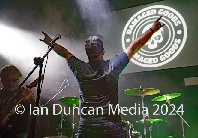 COVER SHOT... Damaged Goods performing at The Brickyard in 2024...