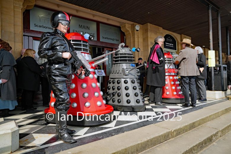 SCI-FI SCARBOROUGH… At Scarborough Spa in Scarborough in North Yorkshire… Daleks…