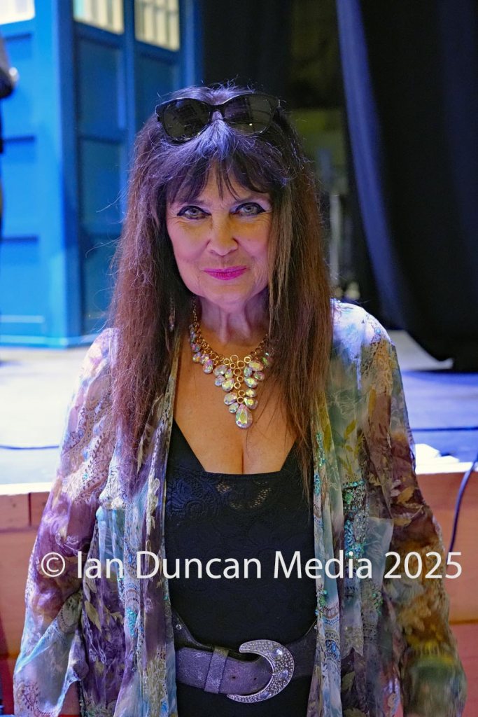 SCI-FI SCARBOROUGH… At Scarborough Spa in Scarborough in North Yorkshire… Actor Caroline Munro who was a Bond girl in The Spy Who Loved Me and in Hammer Horror films…
