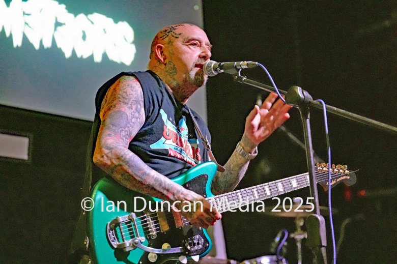 Pychobilly pioneers The Meteors perform at The Brickyard in Carlisle in Cumbria...