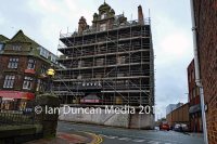 HOTEL… The former site of the crumbling Central Plaza Hotel in Carlisle… It was named as one of the most important Victorian buildings in the UK…