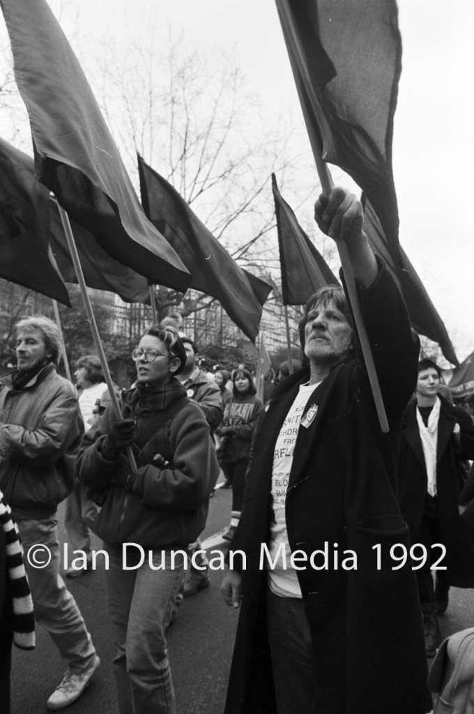 PROTEST... March to commemorate the 20th anniversary of Bloody Sunday in London...