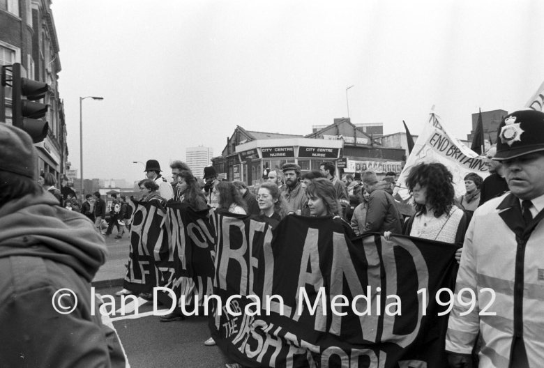 PROTEST... March to commemorate the 20th anniversary of Bloody Sunday in London...