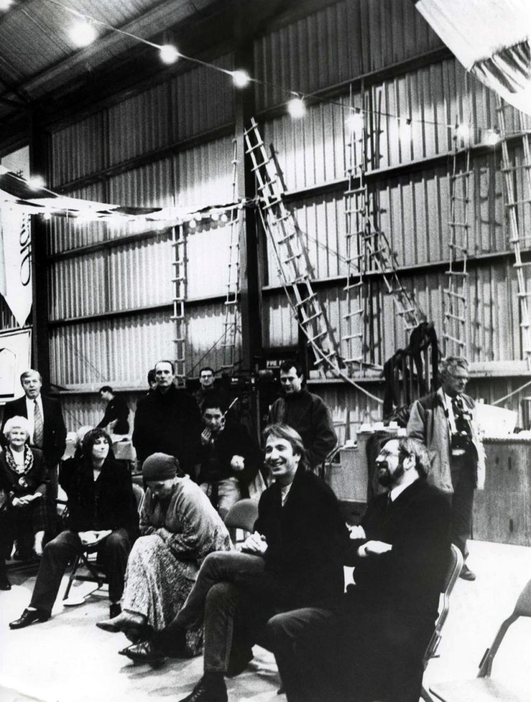 INTEREST: Seen at the press call for Hamlet in 1992 are Mayor Joyce Fleet, Alan Rickman and chief executive Bob McCulloch...