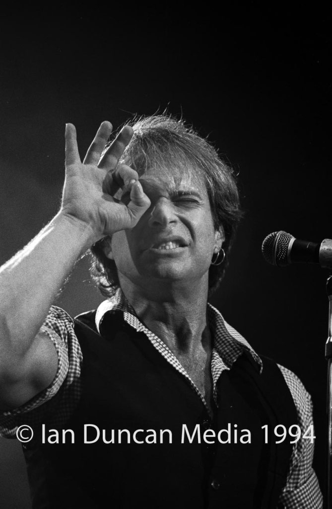 HEADLINER... David Lee Roth at Newcastle City Hall in 1994...