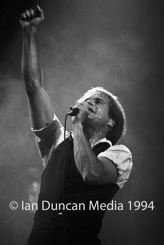 HEADLINER... David Lee Roth at Newcastle City Hall in 1994...
