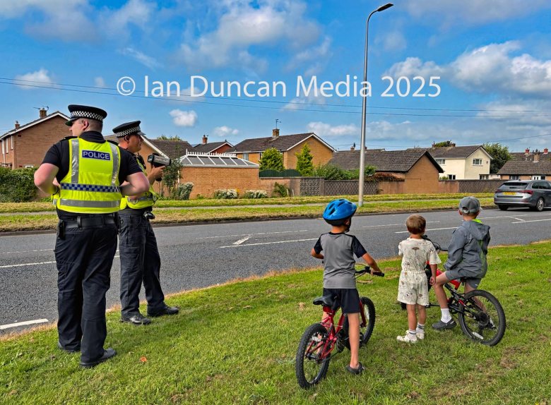 OPERATION COLOSSUS... Cumbria police target antisocial driving and other offences in Orton Road, Carlisle, as part of a 15-week campaign...