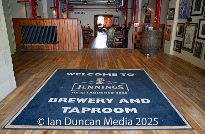 REVIVAL… Jennings Castle Brewery in Cockermouth… The brand was revived earlier this year and employs around 15 people… The tap room... Picture: Ian Duncan