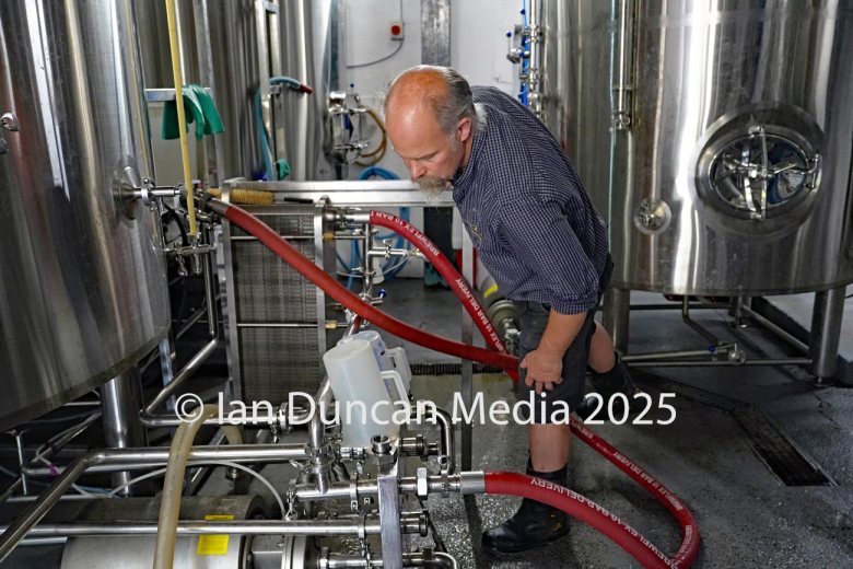 REVIVAL… Jennings Castle Brewery in Cockermouth… The brand was revived earlier this year and employs around 15 people… Head brewer Buster Grant...