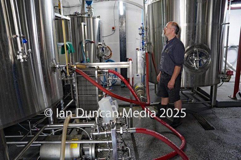 REVIVAL… Jennings Castle Brewery in Cockermouth… The brand was revived earlier this year and employs around 15 people… Head brewer Buster Grant...