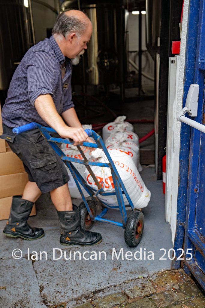 REVIVAL… Jennings Castle Brewery in Cockermouth… The brand was revived earlier this year and employs around 15 people… Head brewer Buster Grant...