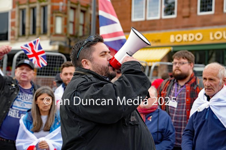DEMONSTRATIONS... There were two opposing demos in Carlisle city centre on Saturday – one was pro-immigration and the other against it – which faced each other around the market Cross in English Street...
