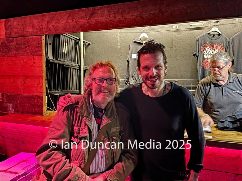 Ian Duncan meets Ricky Warwick of the Fighting Hearts at The Brickyard in Carlisle. Picture: Ian Duncan.