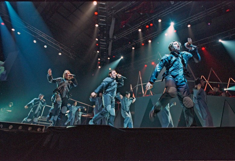 Boyzone at the Newcastle Arena in June 1997. Picture: Ian Duncan.