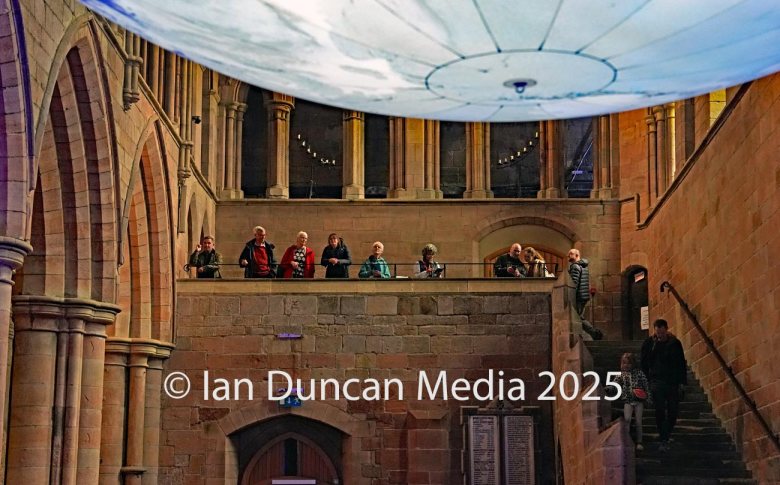 SMALL WORLD… GAIA art installation by renowned artist Luke Jerram in Hexham Abbey…