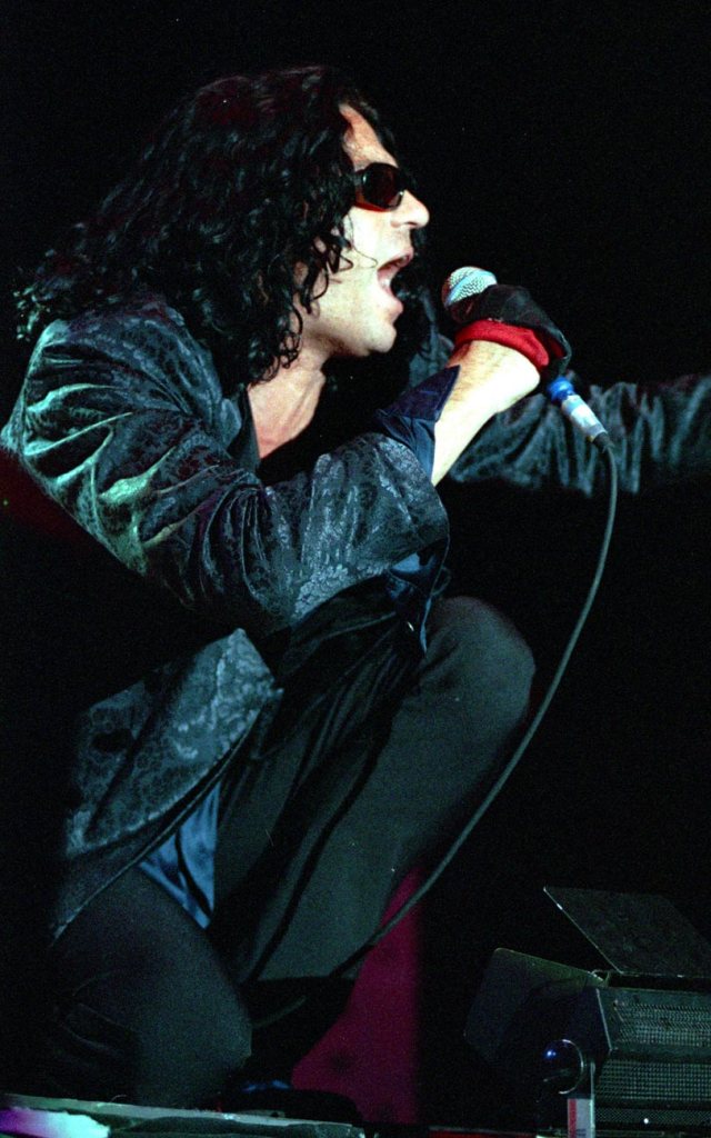 INXS at Newcastle Arena in June 1997.Photo: Ian Duncan.