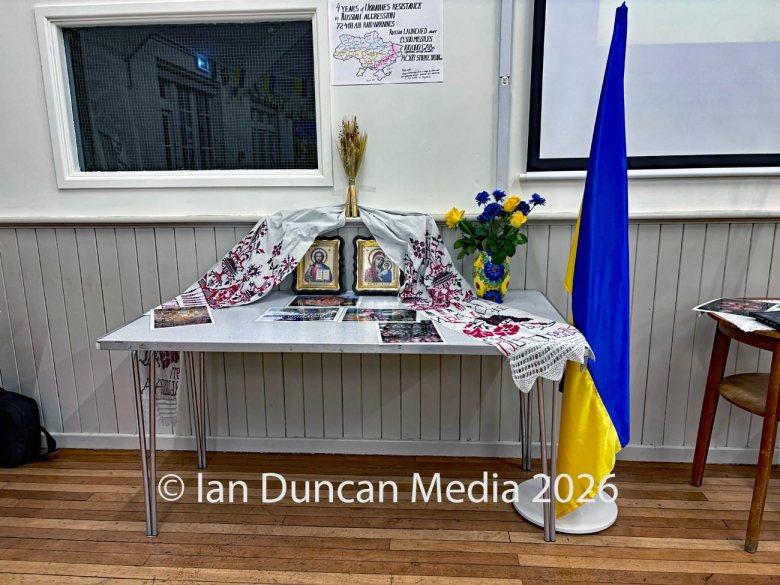 SOLIDARITY... A charity dinner and solidarity evening for Ukraine in Carlisle, as the fourth anniversary of Russia's invasion of Ukraine approaches, which featured Ukrainian food and a performance by a Ukrainian choir called Mallows...