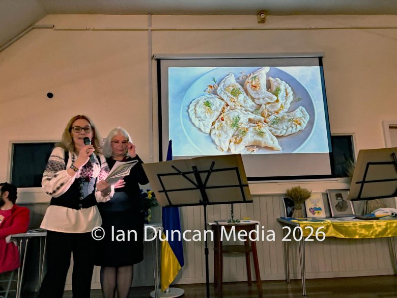 SOLIDARITY... A charity dinner and solidarity evening for Ukraine in Carlisle, as the fourth anniversary of Russia's invasion of Ukraine approaches, which featured Ukrainian food and a performance by a Ukrainian choir called Mallows...