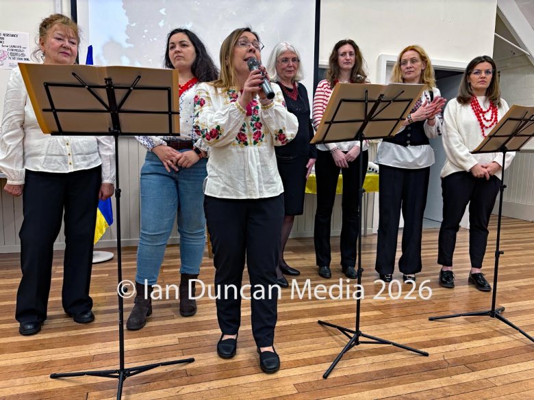 SOLIDARITY... A charity dinner and solidarity evening for Ukraine in Carlisle, as the fourth anniversary of Russia's invasion of Ukraine approaches, which featured Ukrainian food and a performance by a Ukrainian choir called Mallows...