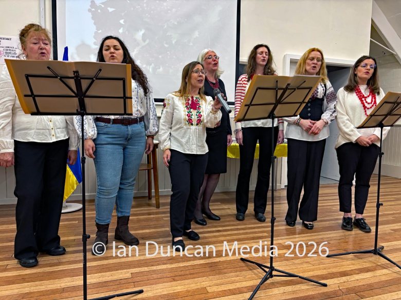 SOLIDARITY... A charity dinner and solidarity evening for Ukraine in Carlisle, as the fourth anniversary of Russia's invasion of Ukraine approaches, which featured Ukrainian food and a performance by a Ukrainian choir called Mallows...