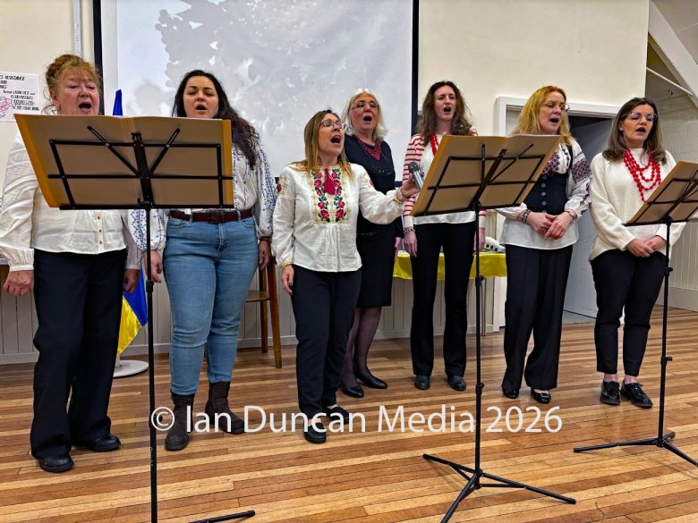 SOLIDARITY... A charity dinner and solidarity evening for Ukraine in Carlisle, as the fourth anniversary of Russia's invasion of Ukraine approaches, which featured Ukrainian food and a performance by a Ukrainian choir called Mallows...