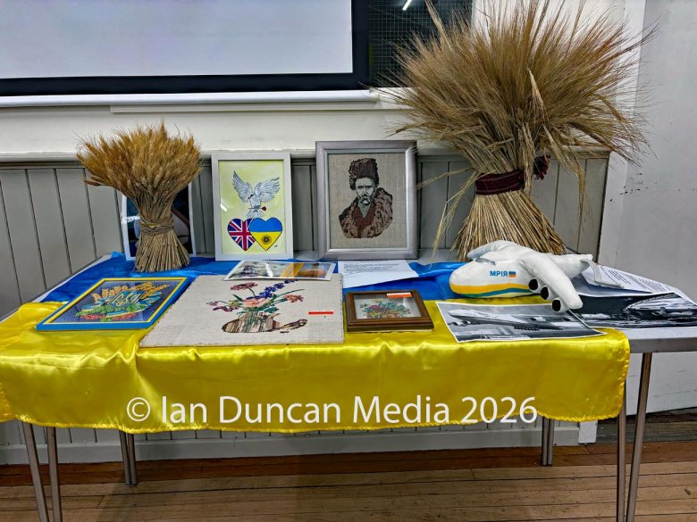 SOLIDARITY... A charity dinner and solidarity evening for Ukraine in Carlisle, as the fourth anniversary of Russia's invasion of Ukraine approaches, which featured Ukrainian food and a performance by a Ukrainian choir called Mallows...